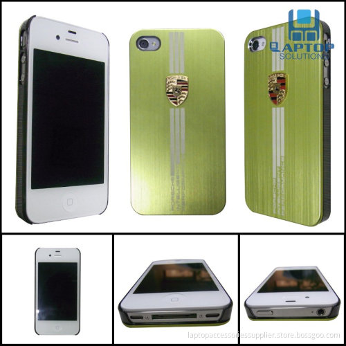 Light Green 100% Brand New Iphone4 / 4s Protect Case Silica Gel Case With Porsche Logo